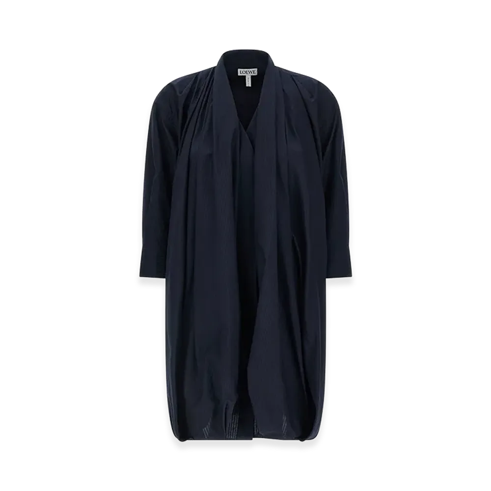 LOEWE Women's Draped Dress "Blue"