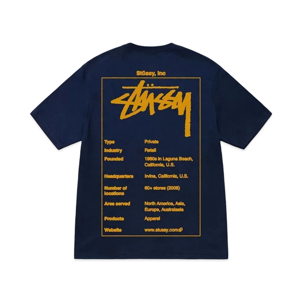 Stussy Wiki Tee "Navy"