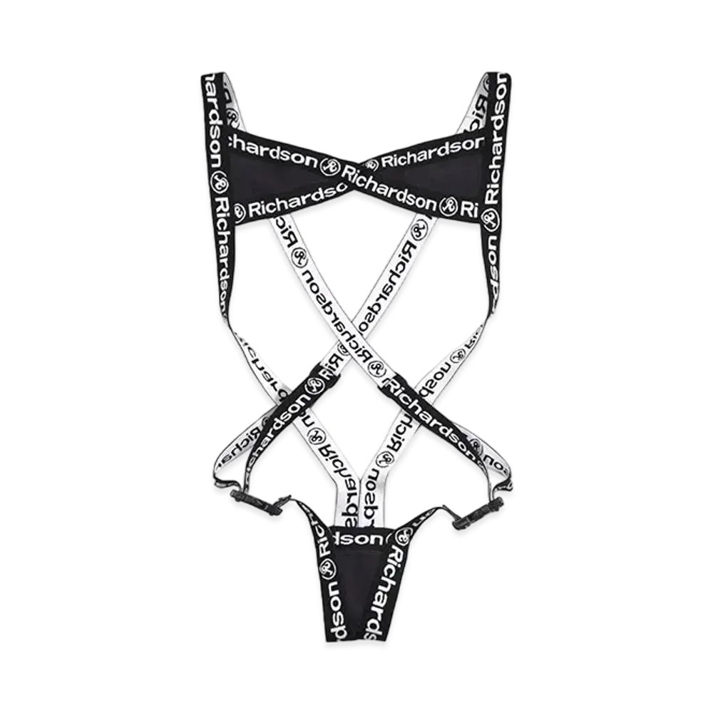 Richardson Elastic Swimsuit "Black/White"