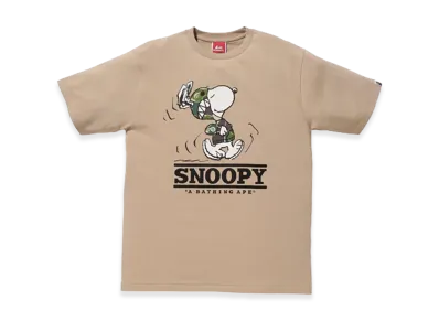 A BATHING APE x PEANUTS S/S T-Shirts "Brown"