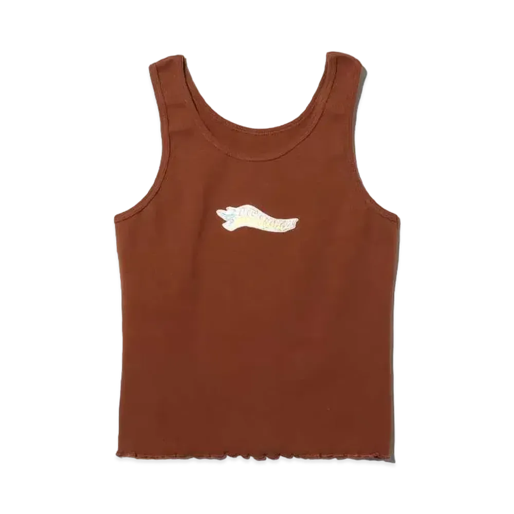 atmos pink x Riehata Logo Shishwili Tank Top Cardigan Set Tank Top only "Brown"
