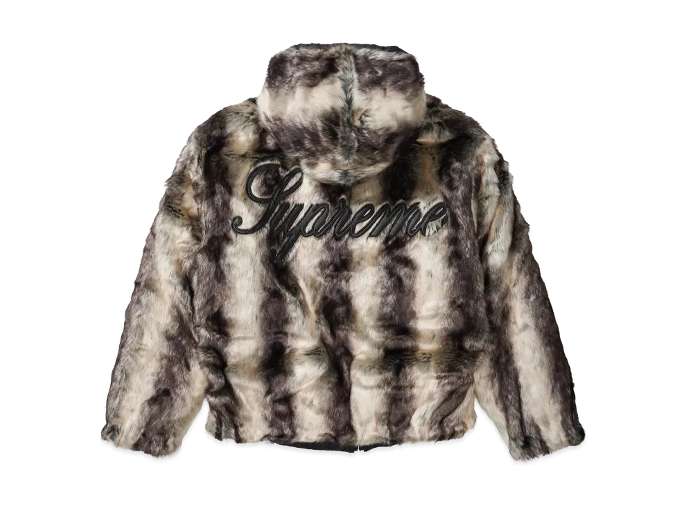 Supreme Faux Fur Reversible Hooded Jacket 