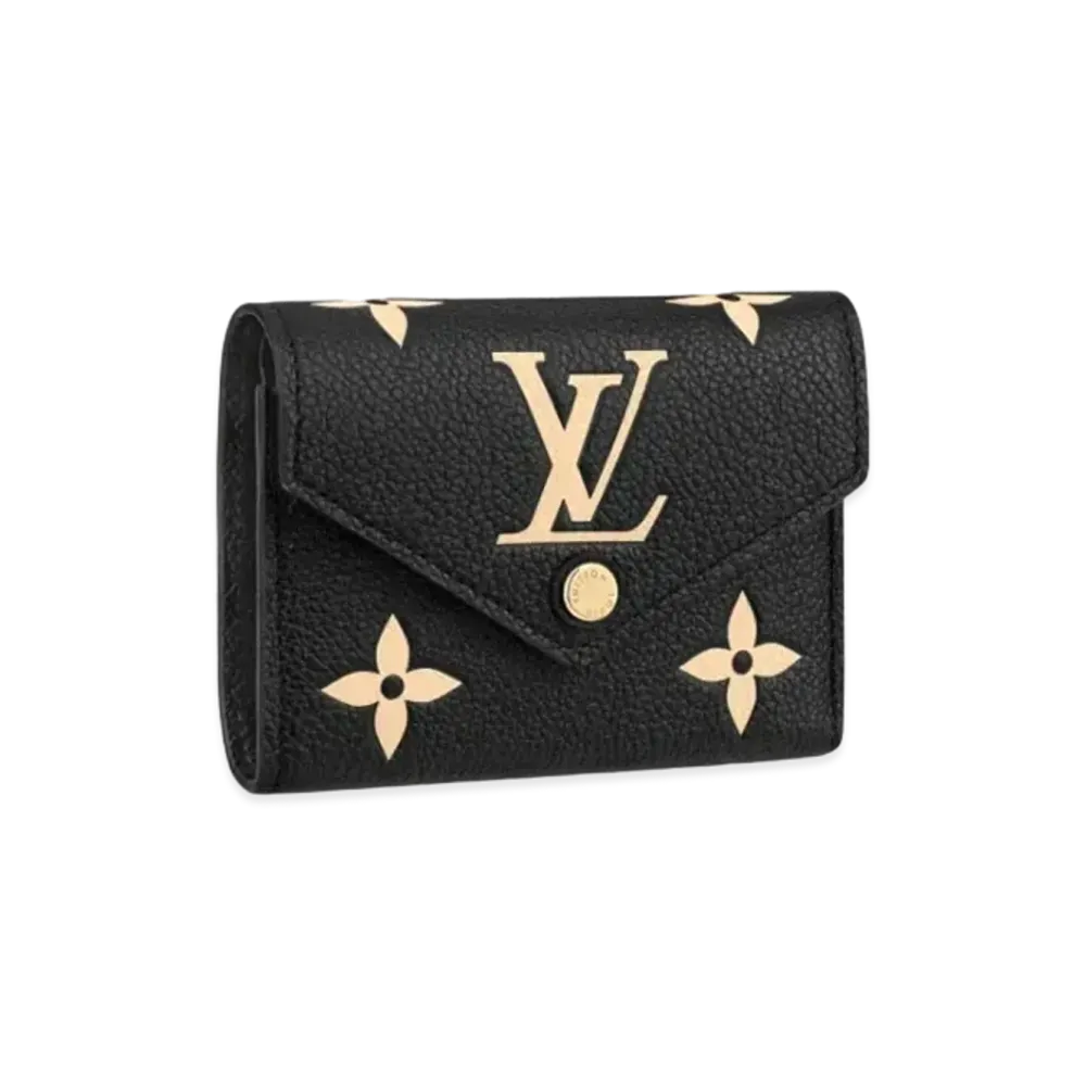 Louis Vuitton Victorine Wallet Bicolor Monogram Empreinte "Noir/Beige"
