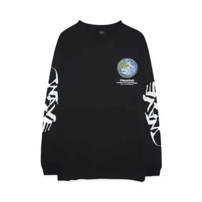 MANASTASH CiTee L/S TEE WAVE "BLACK"