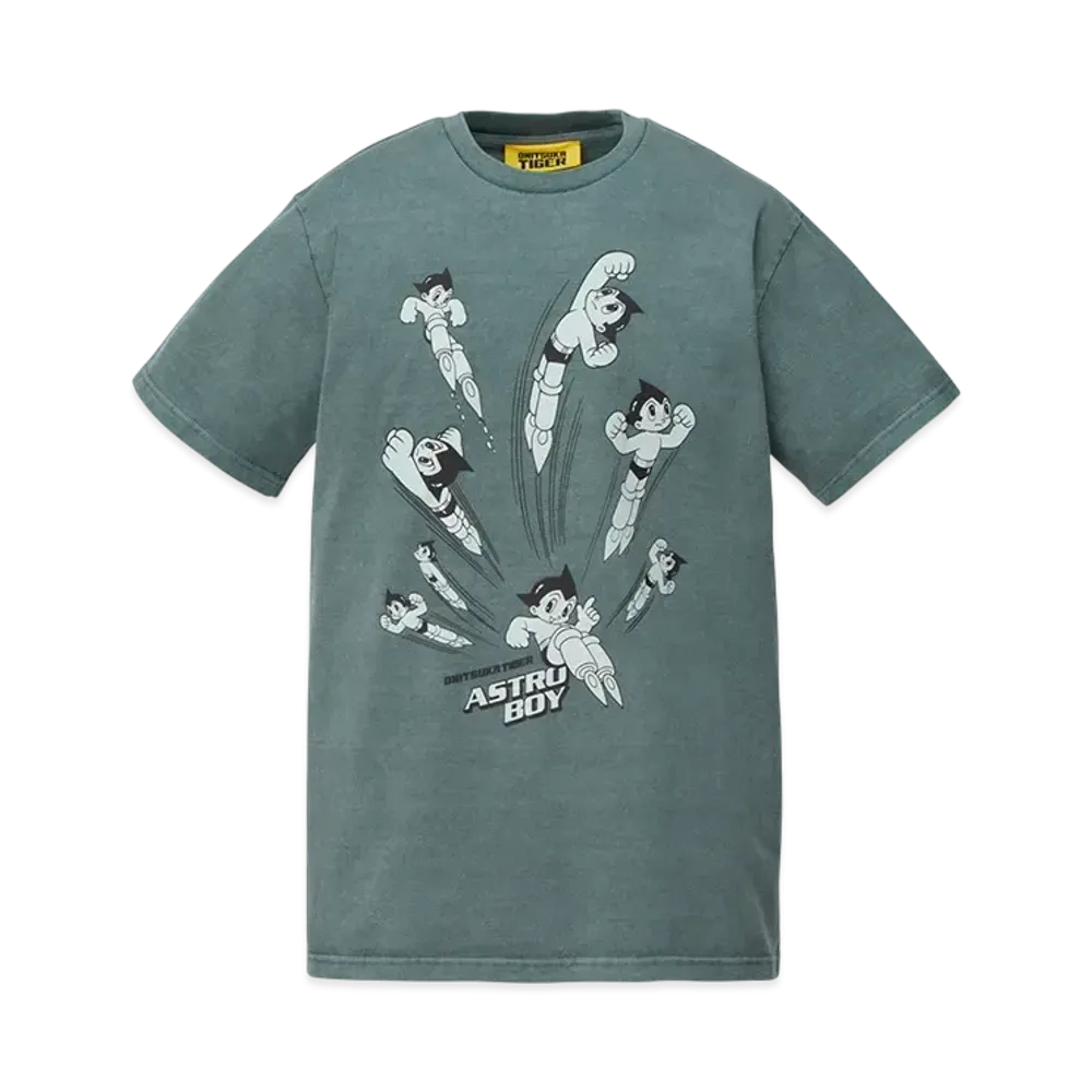 Onitsuka Tiger x Astroboy Washed Graphic Tee "Blue Grey"