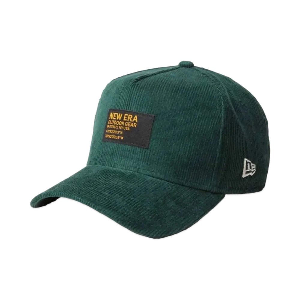 NEW ERA New Era Outdoor 9Forty A-Frame Corduroy Woven Patch "Dark Green"