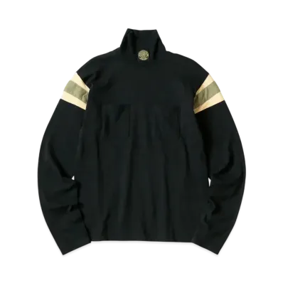 KAPITAL 20/- Hard Ball High Neck Poke Long Tee "Black"