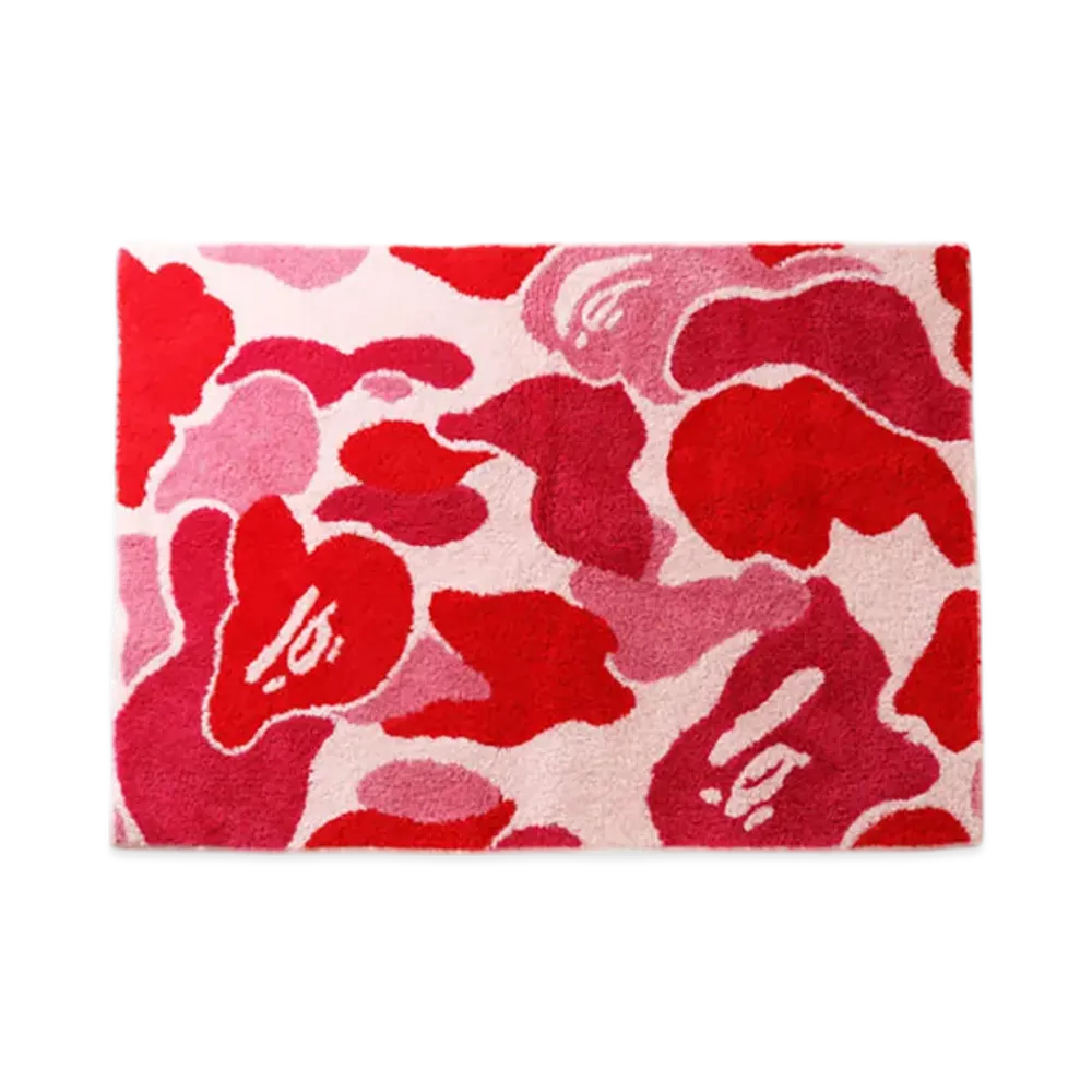 A BATHING APE ABC Camo Big Rug Mat "Pink"