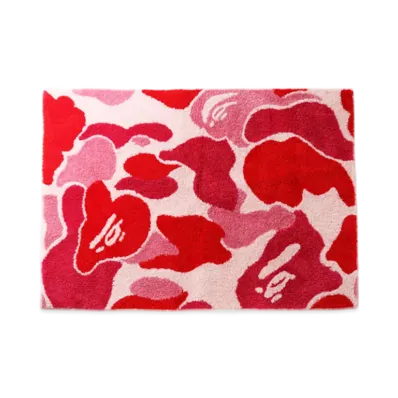 A BATHING APE ABC Camo Big Rug Mat "Pink"