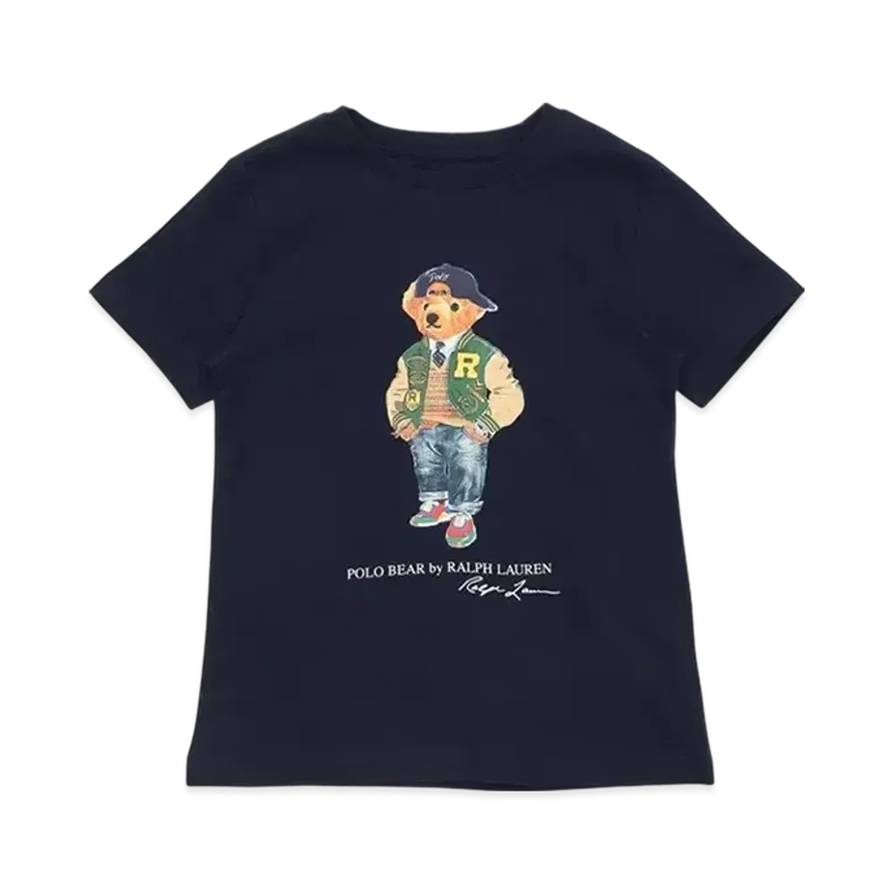 Polo Ralph Lauren Kids Novelty Bear Graphic T-Shirt "Navy"
