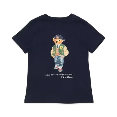 Polo Ralph Lauren Kids Novelty Bear Graphic T-Shirt "Navy"