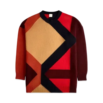 TOD'S Round Neck Pull Over "Red/Gray"