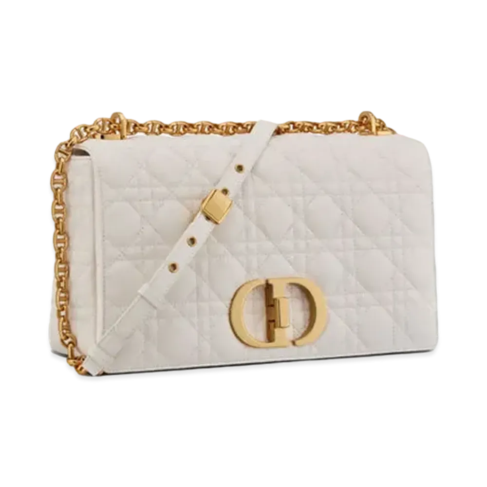 Dior Large Dior Caro Bag "White"