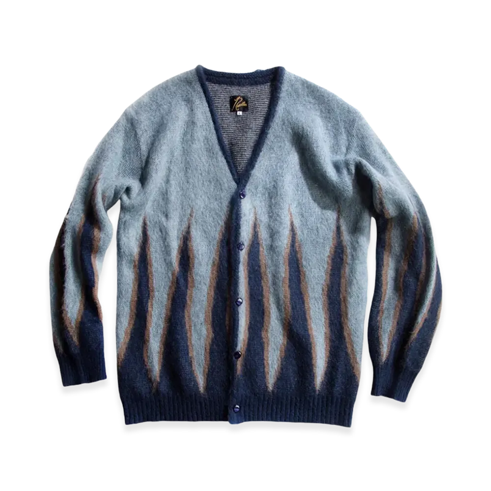 NEEDLES Mohair Cardigan Flame - Sculpstore Exclusive "Navy"