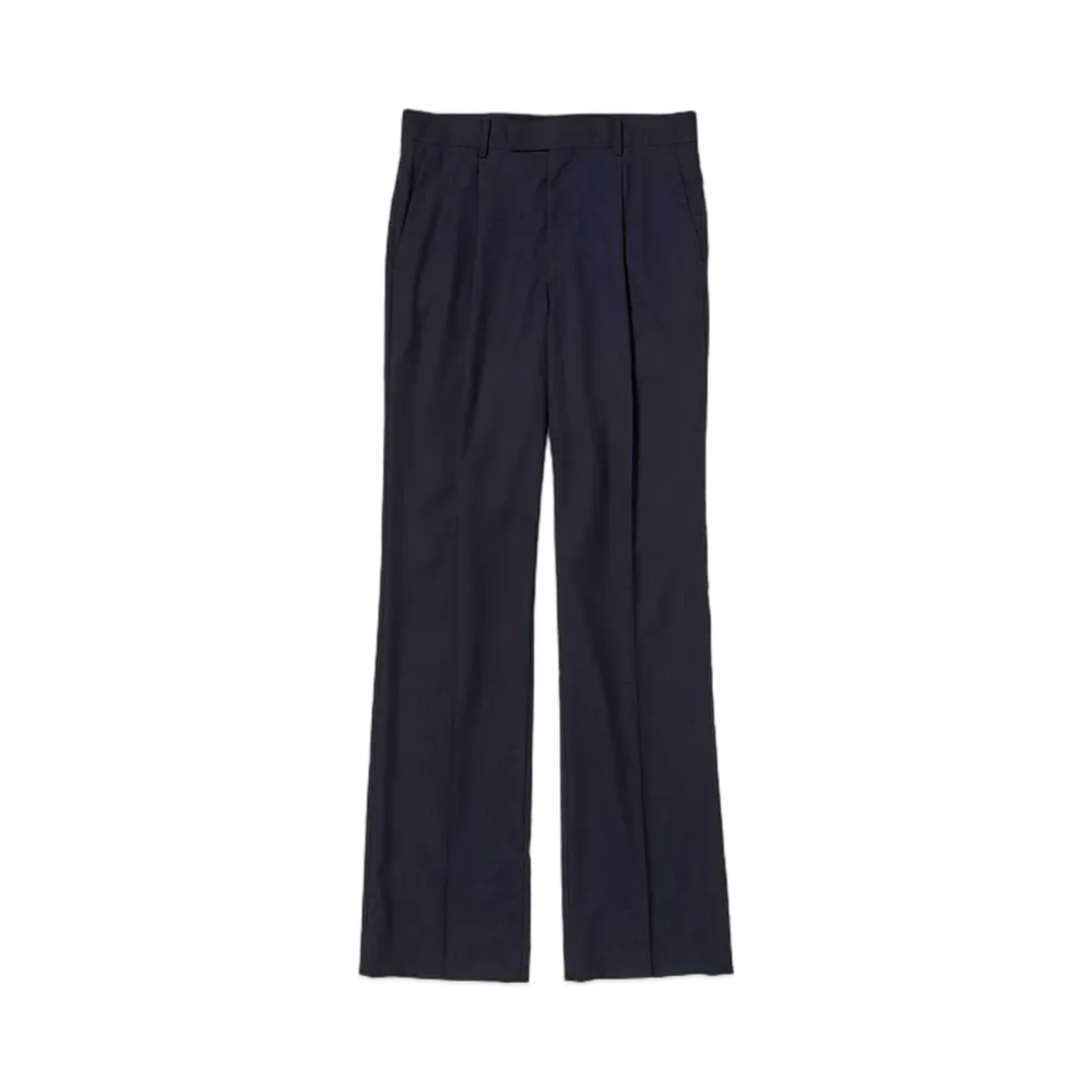 AURALEE Super Fine Tropical Wool Slacks "Dark Navy"