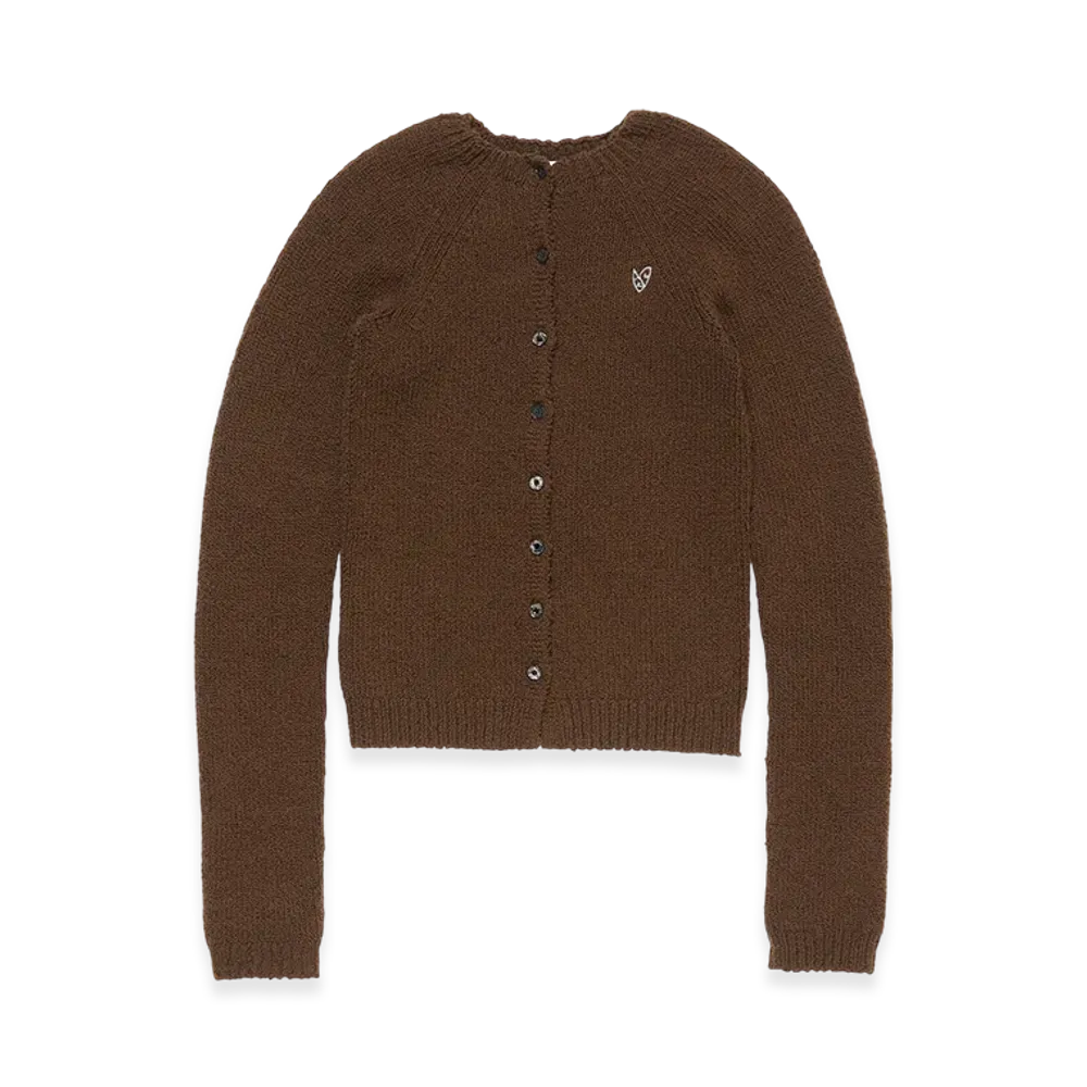 Acne Studios Button-Up Cardigan "Antique Brown"
