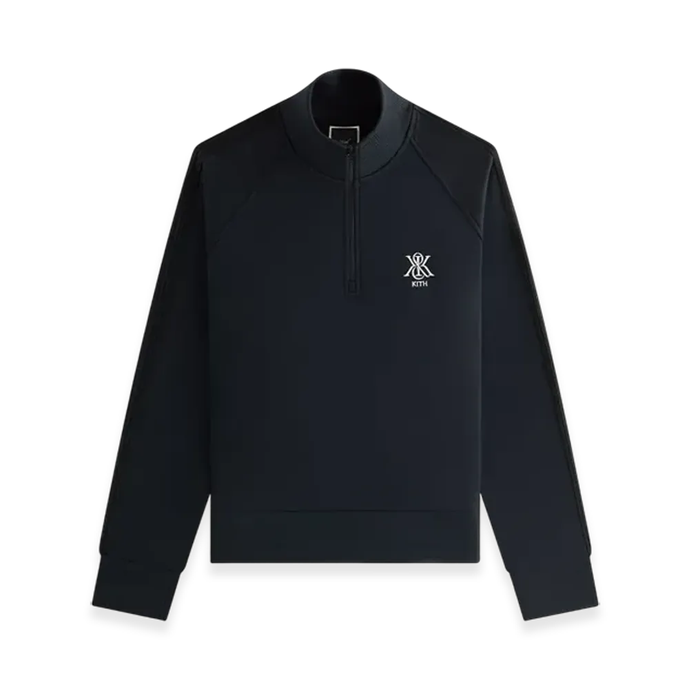 Kith Women's Everly Tricot Track Quarter Zip "Black"