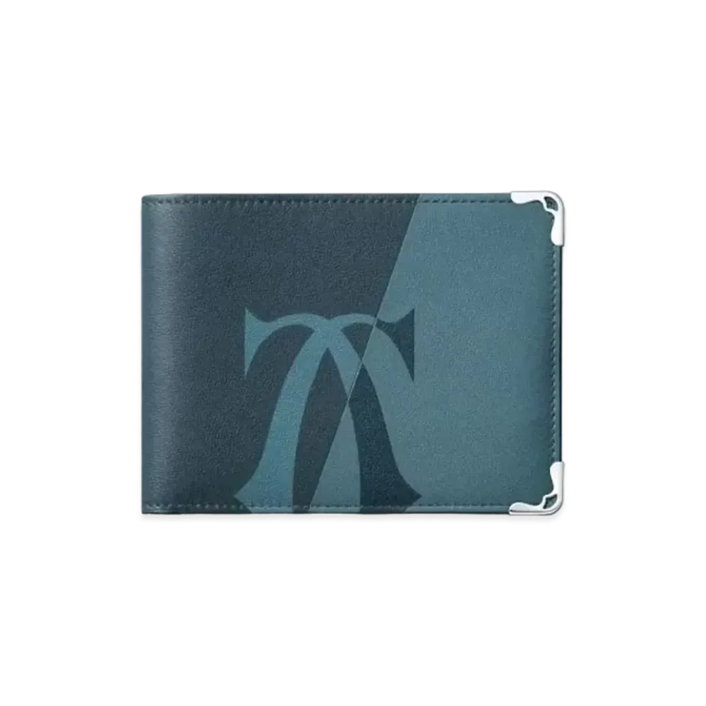 Cartier Six-Card Compact Wallet, Must de Cartier "Steel Gray"