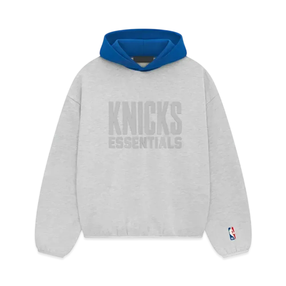 FEAR OF GOD ESSENTIALS x NBA Knicks Hoodie "Light Heather"