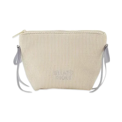 GELATO PIQUE Striped Ribbon Pouch "Yellow"