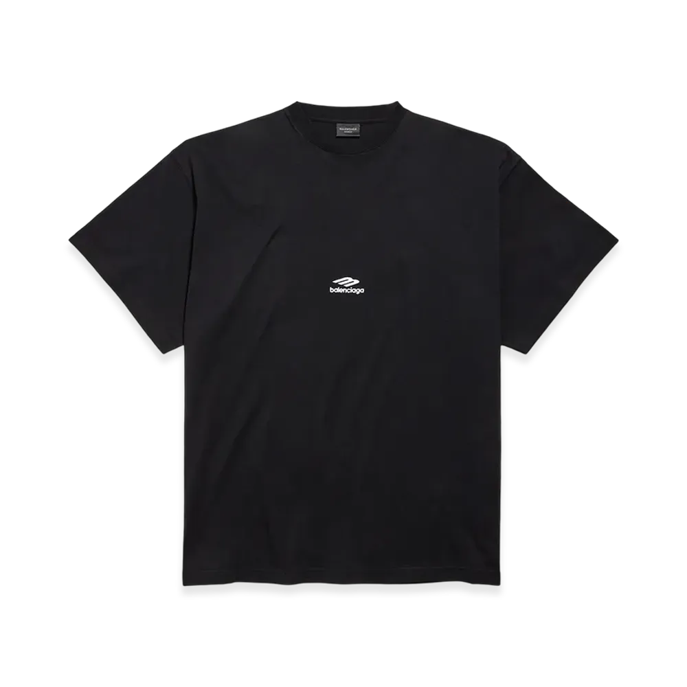 BALENCIAGA 3B Sports Icon Oversize T-shirt "Black/White"