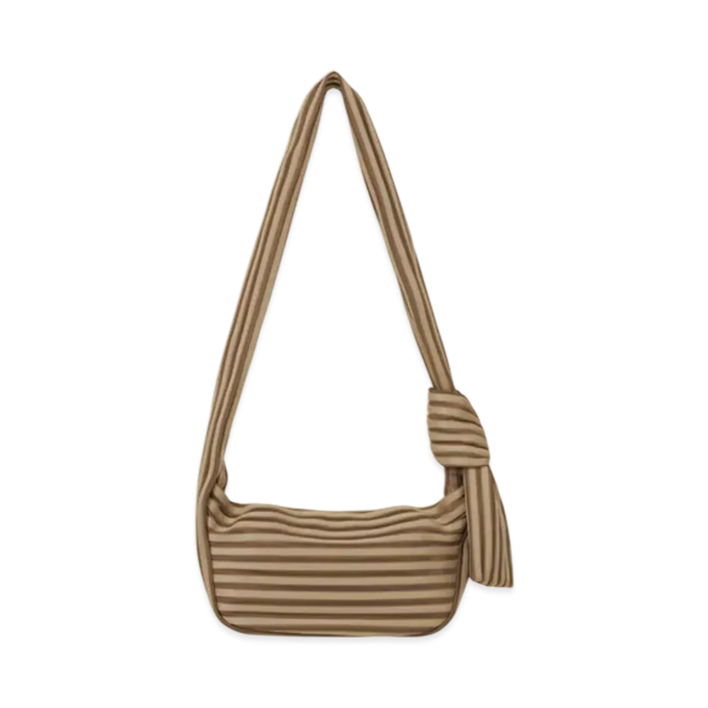 ISSEY MIYAKE Linear Knit Bag-56 "Greige"