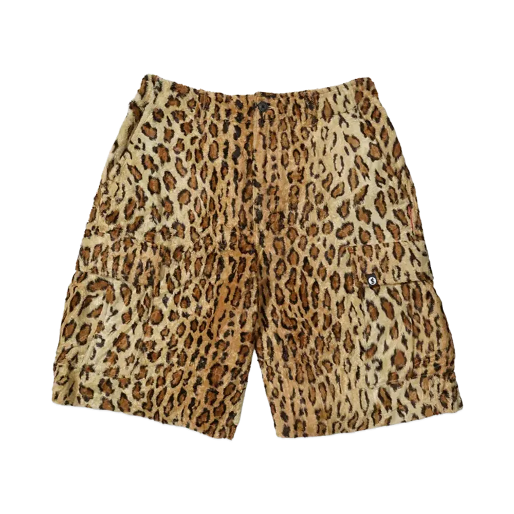 Supreme x GOODENOUGH Crushed Rayon Cargo Short "Leopard"