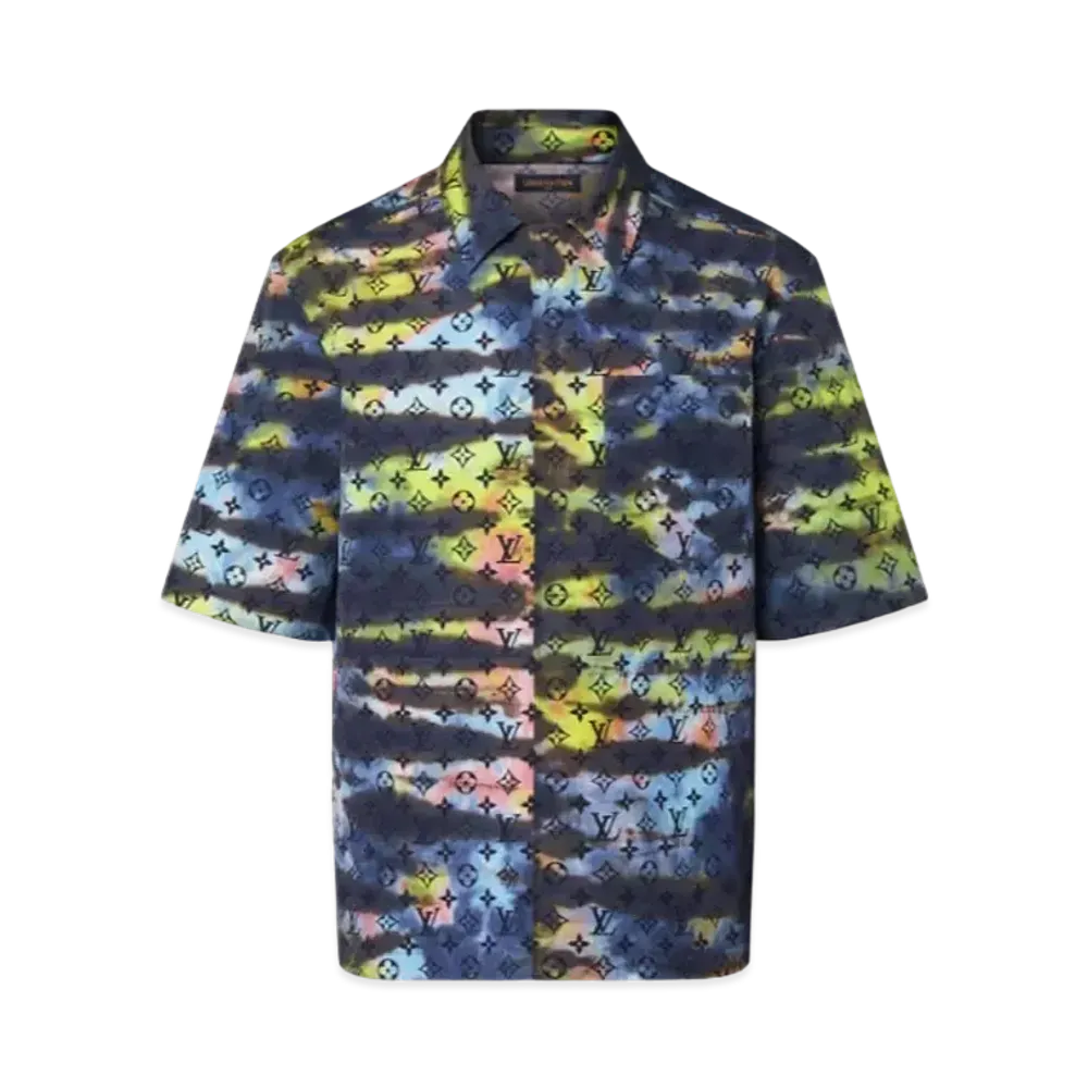 Louis Vuitton Zipped Monogram Tie-Dye Shirt