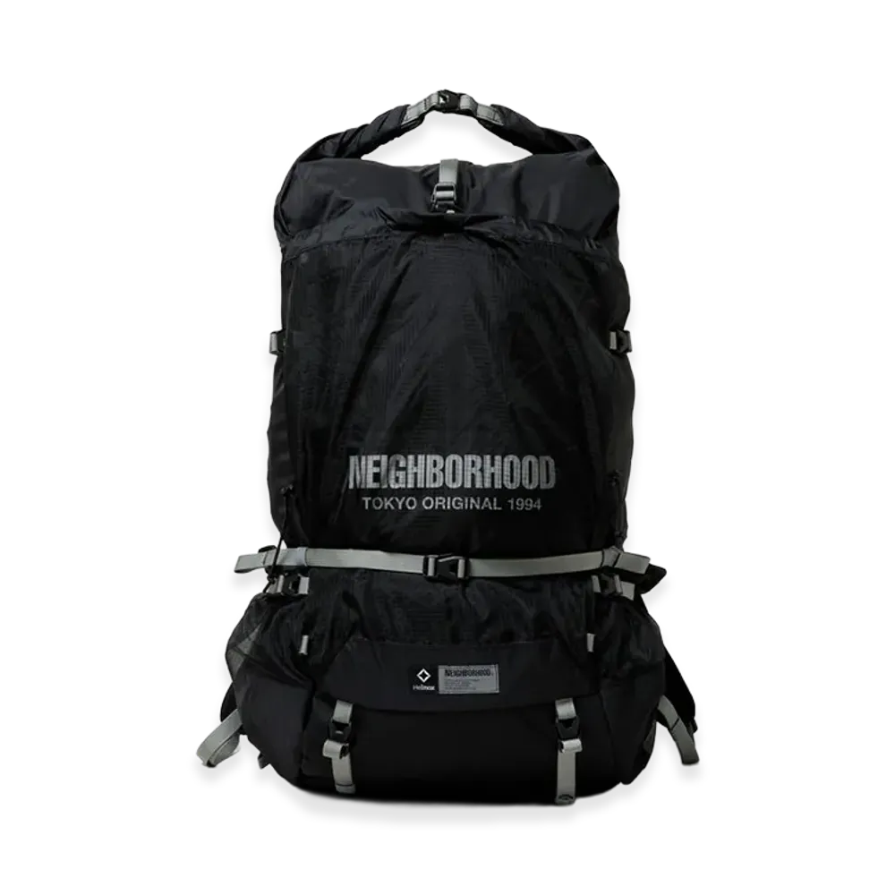 NEIGHBORHOOD x Helinox. Lite Roll Top Back Pack "Black"