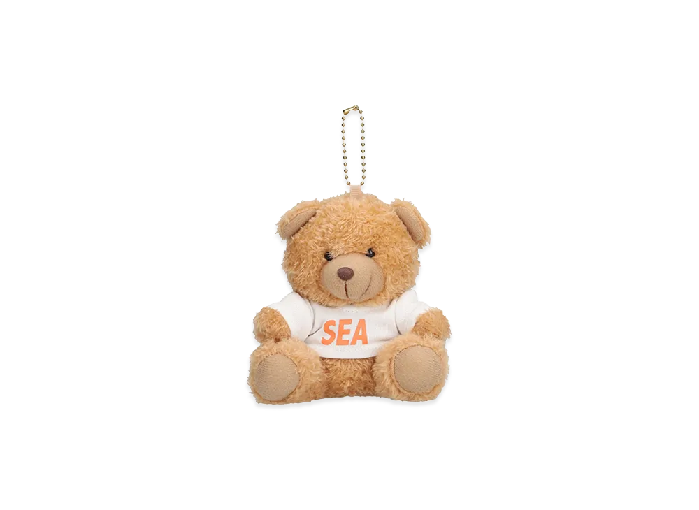WIND AND SEA Teddy Bear Key Ring "White"