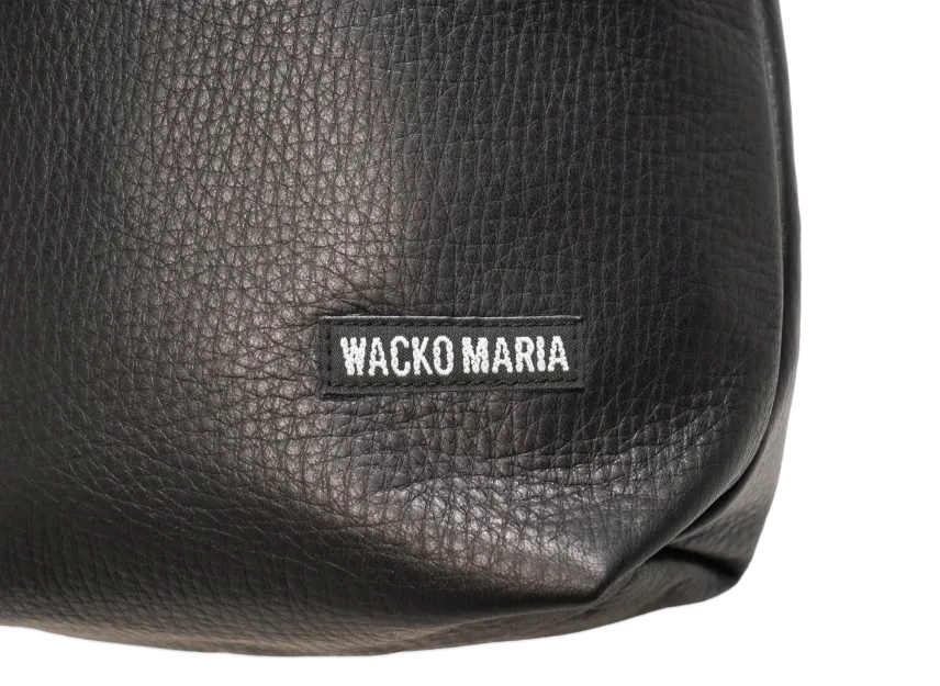 WACKO MARIA Leather Drawstring Bag WACKO MARIA Leather Drawstring Bag