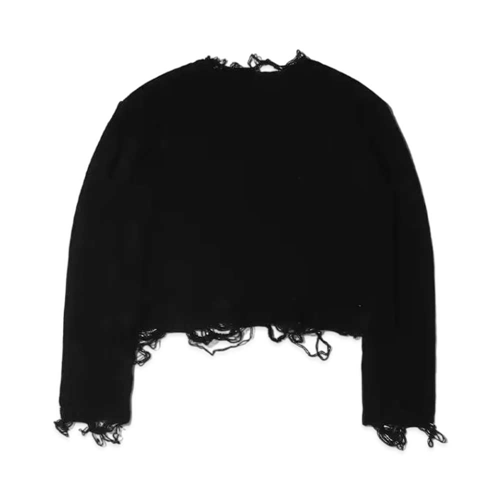 atmos pink Tantake Damage Knit Pullover "Black"