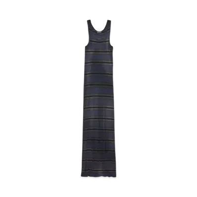 BALENCIAGA Women's Maxi Tank Top Dress "Black/Multicolor"