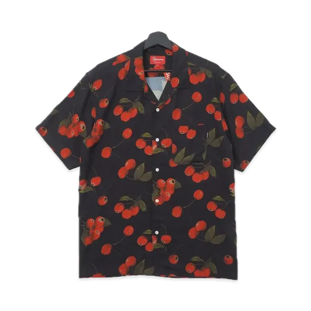 Supreme Cherry Rayon S/S Shirt "Black"
