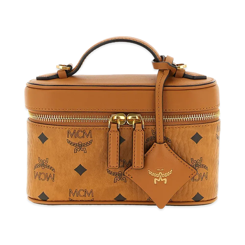 MCM Women's 'Aren Vanity Case' Handbag "Brown"