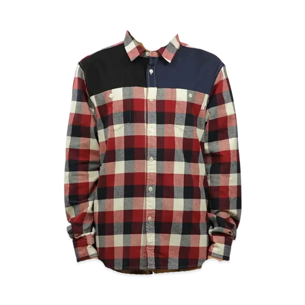 POLeR Mens Buffalo Pile Woven "RedWhite"