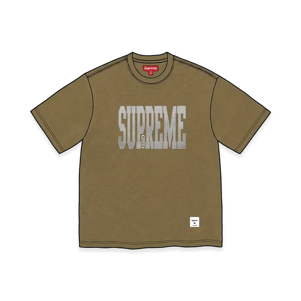 Supreme Stretch Appliqué S/S Top "Olive Brown"