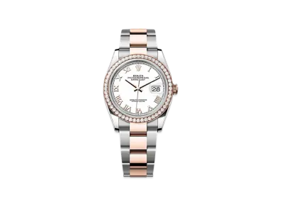 ROLEX Datejust 36mm Oystersteel & Everose Gold Diamond 126281RBR "White"
