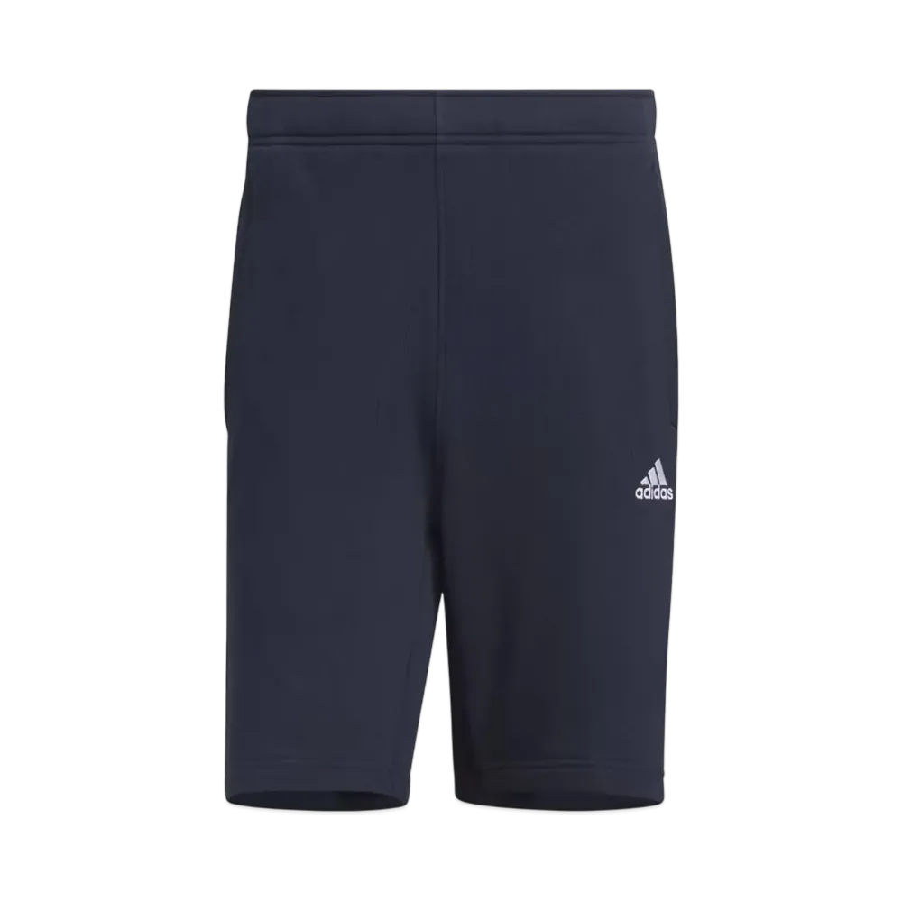 adidas Essentials Plus Loose Fit Three Stripes French Terry Shorts "Legend Ink"