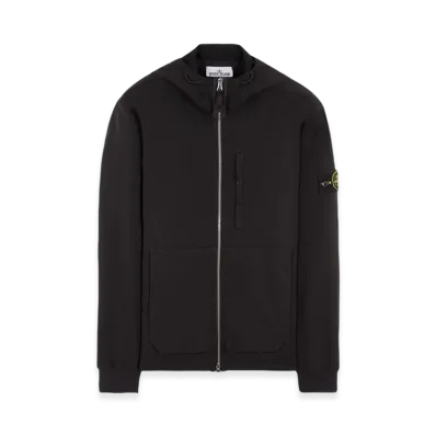 Stone Island 66853 Recycled Stretch Nylon Twill Hooded Blouson - 23FW "Black"