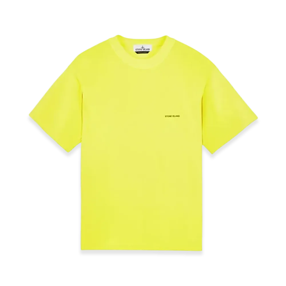 Stone Island 22379 Short Sleeve Cotton T-Shirt - 24SS "Neon Yellow"