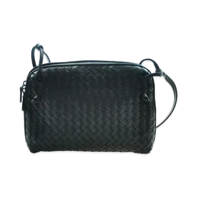 Bottega Veneta Lambskin Crossbody Bag "Dark Blue"