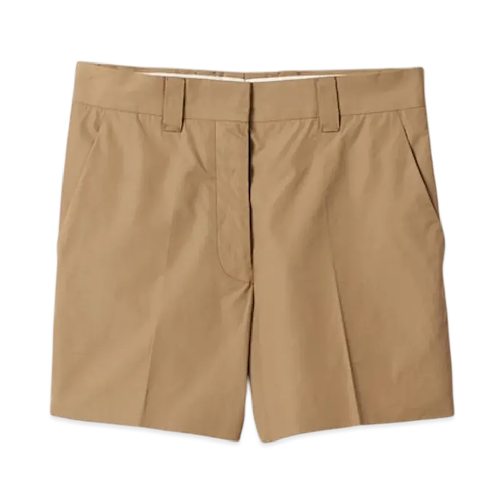 MIU MIU Women's Poplin Bermudas "Clay Grey"