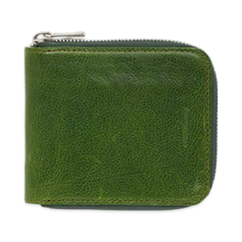 Hender Scheme Horizontal Zip Purse "Lime Green"