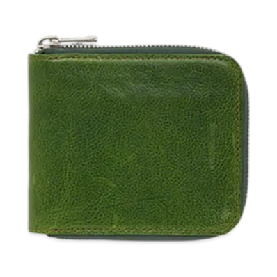 Hender Scheme Horizontal Zip Purse "Lime Green"