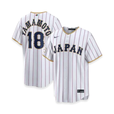 Nike 2026WBC World Baseball Classic Yoshinobu Yamamoto Japan Baseball Home Stadium Jersey "White"