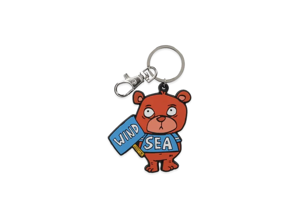 WIND AND SEA x MATTHEW LANGILLE Bear Keychain "Red"