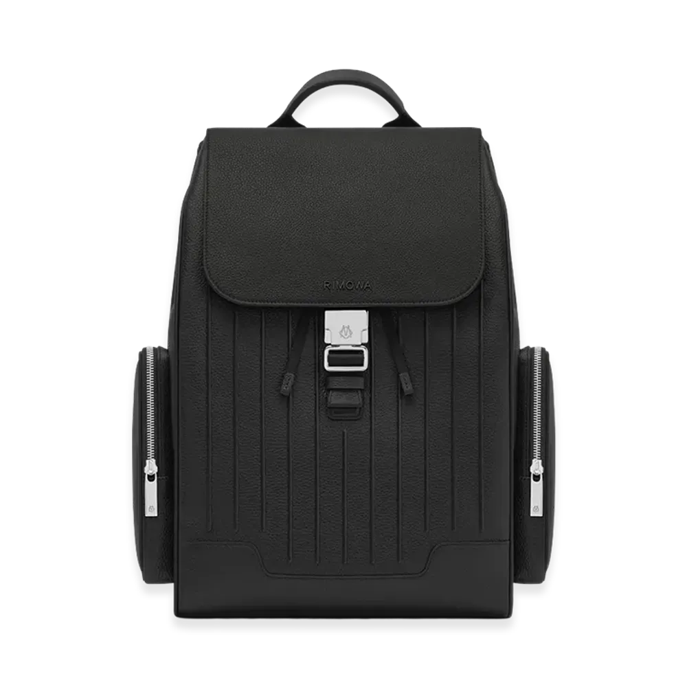 RIMOWA Never Still - Leather Flap Backpack Large "Black"