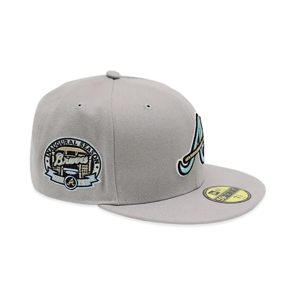 NEW ERA x THE CAP 59Fifty SPACESHIP Atlanta Braves "Grey"