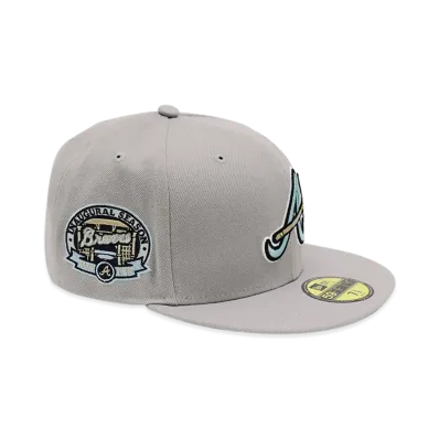 NEW ERA x THE CAP 59Fifty SPACESHIP Atlanta Braves "Grey"